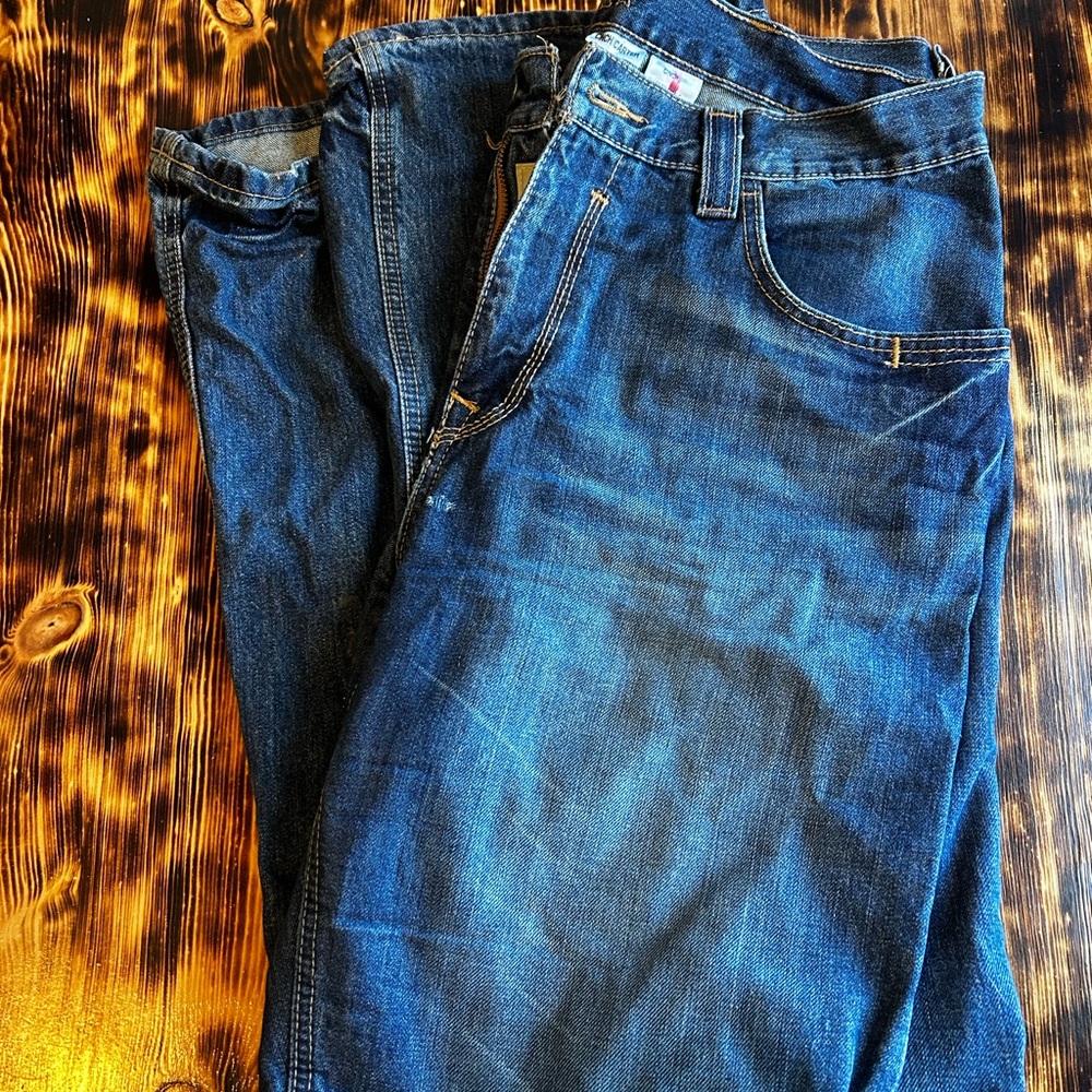 Cinch Men's Dark Blue Straight Jeans 36x34